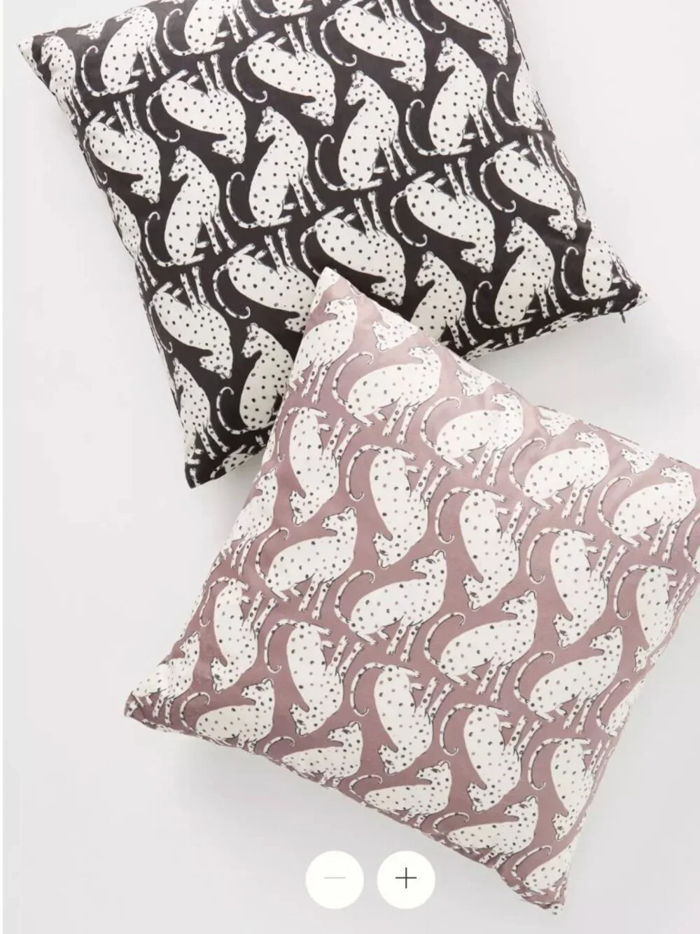 Anthropologie Cecily Feline Velvet Jaguar / Cheetah Throw Pillow